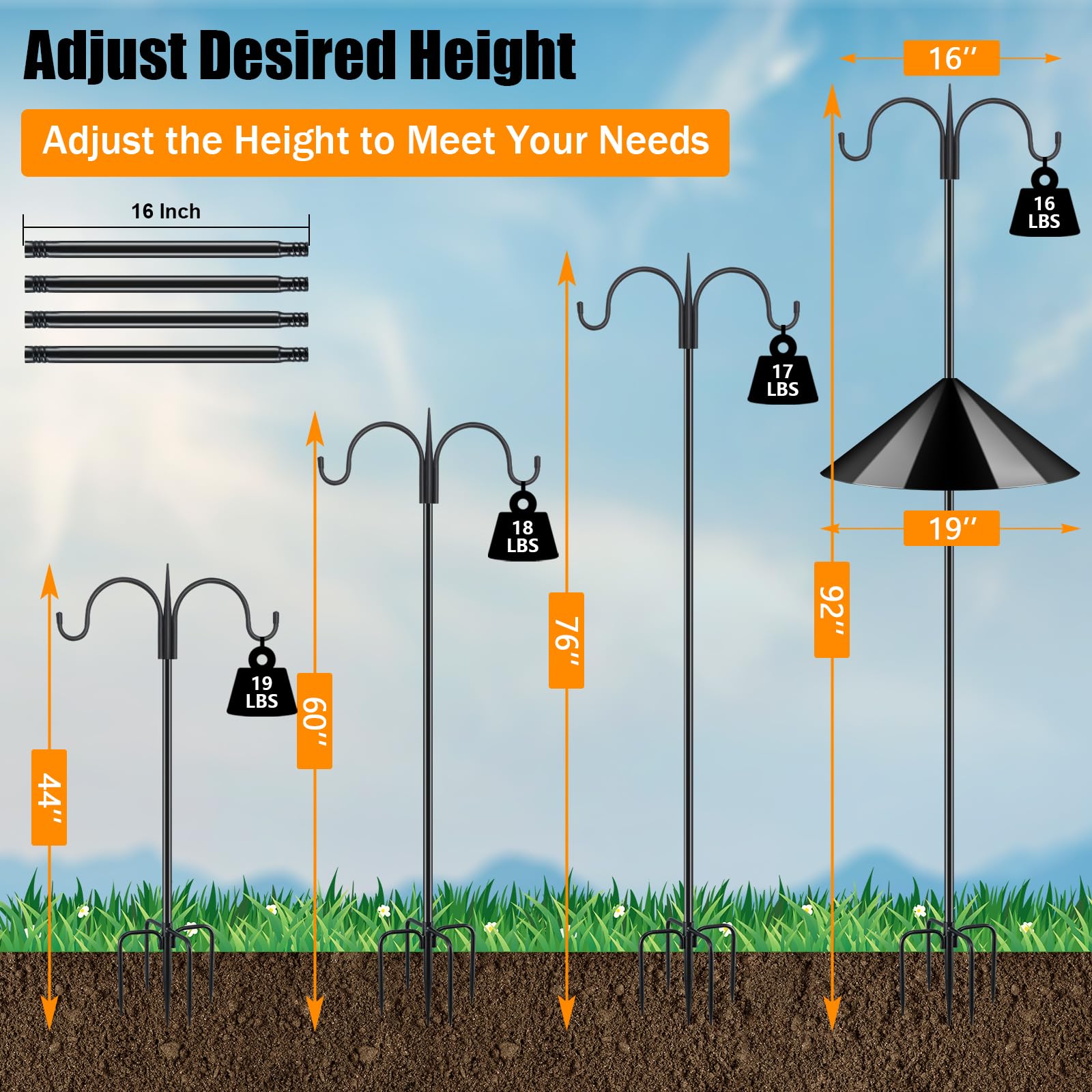 FEED GARDEN 19-inch squirrel baffle detail blocking climbing pests benefit