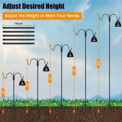 FEED GARDEN base de 5 puntas anclada en tierra para mayor firmeza