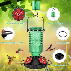FEED GARDEN bee guard close-up blocking large insects while allowing hummingbird feeding
