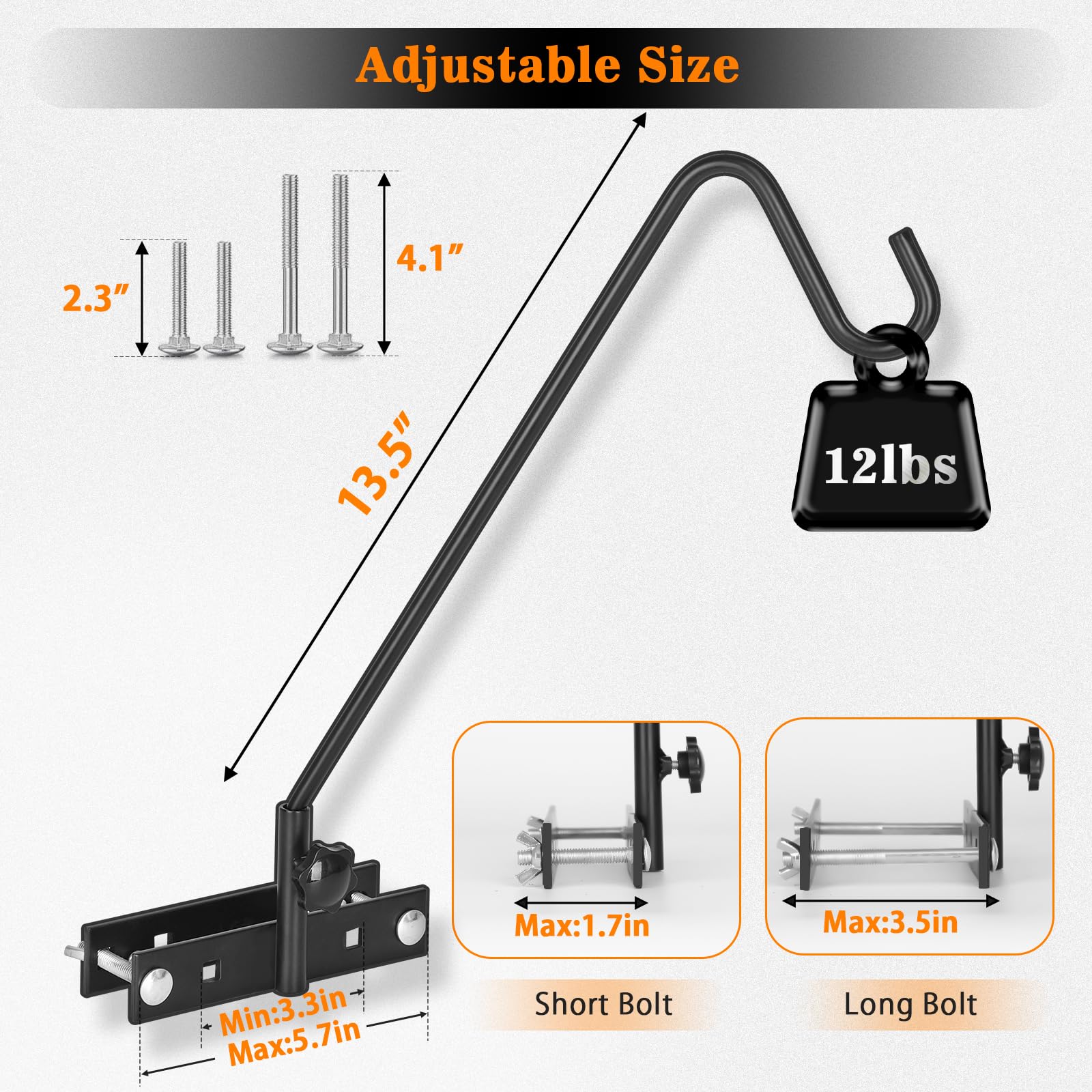 FEED GARDEN close-up of upgraded clamp mechanism for secure railing fit and stability