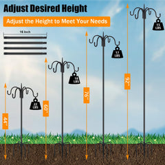 FEED GARDEN close-up of curved hooks showing secure hang points