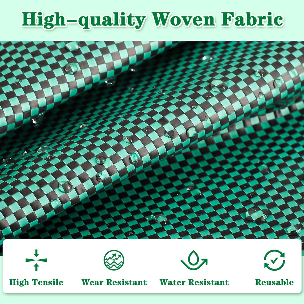 FEED GARDEN close-up of woven polypropylene fabric, tear and water resistant
