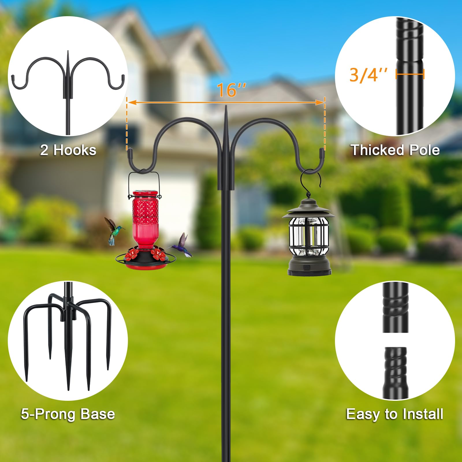 FEED GARDEN detalle del doble gancho que permite colgar dos objetos
