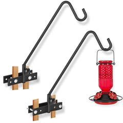 FEED GARDEN front view of two pack hooks showing included hardware and benefits