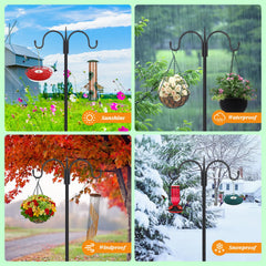 FEED GARDEN curved hook detail holding a feeder securely to prevent slipping and support decorations