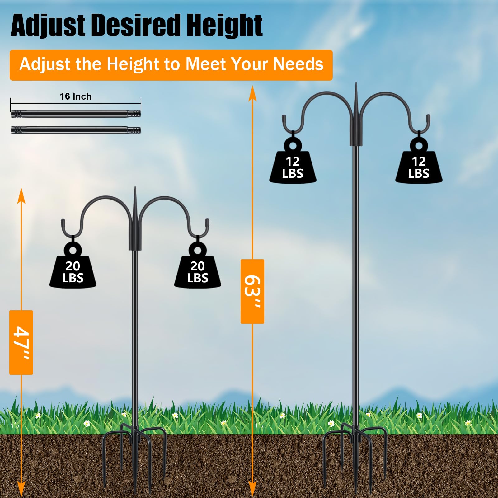 FEED GARDEN in-use image with planter and bird feeder showcasing decorative versatility benefit