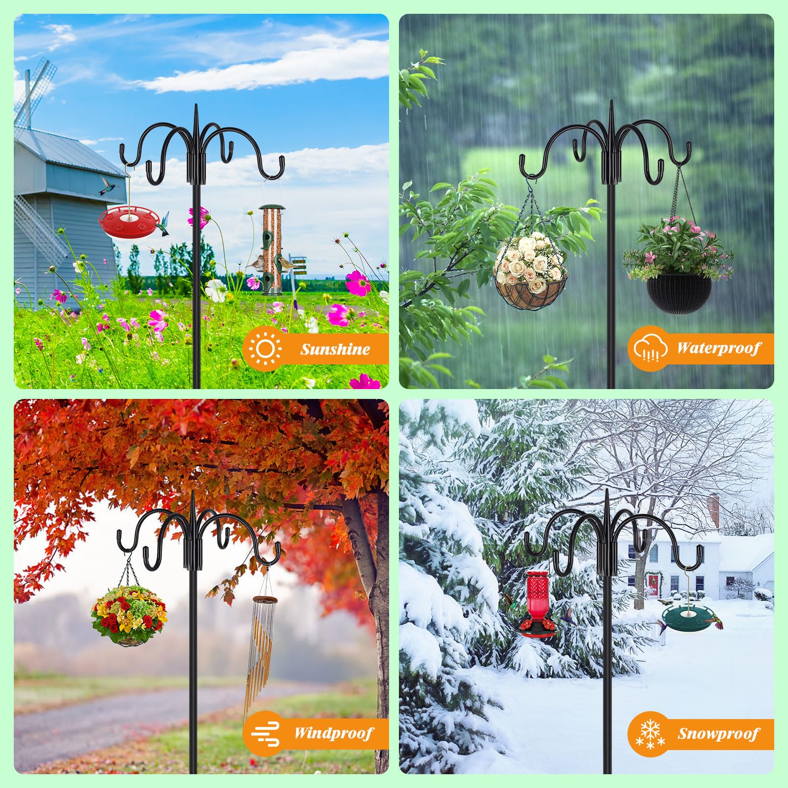 FEED GARDEN in use with bird feeders offering easy access for birds