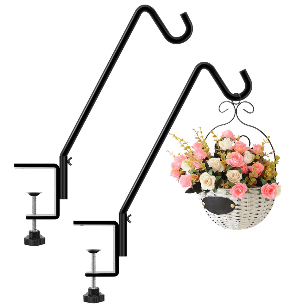 FEED GARDEN balcony scene with hooks, hanging plants and lanterns showing decorative benefit