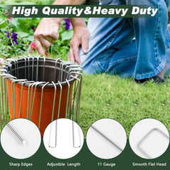 FEED GARDEN sharp tip detail for easy penetration, quick-install benefit