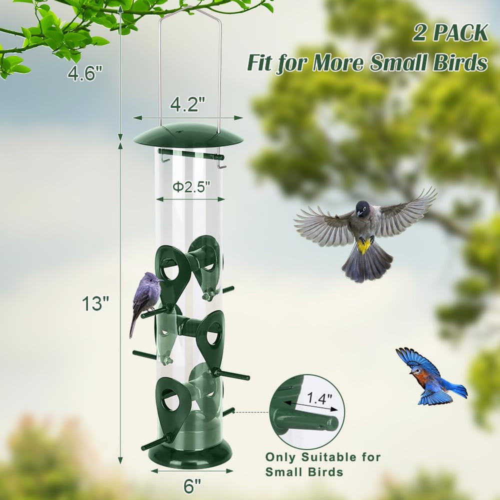 FEED GARDEN beside a ruler showing 13-inch size for easy scale and placement