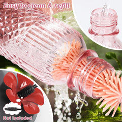 FEED GARDEN wide-mouth bottle open for easy cleaning and refill