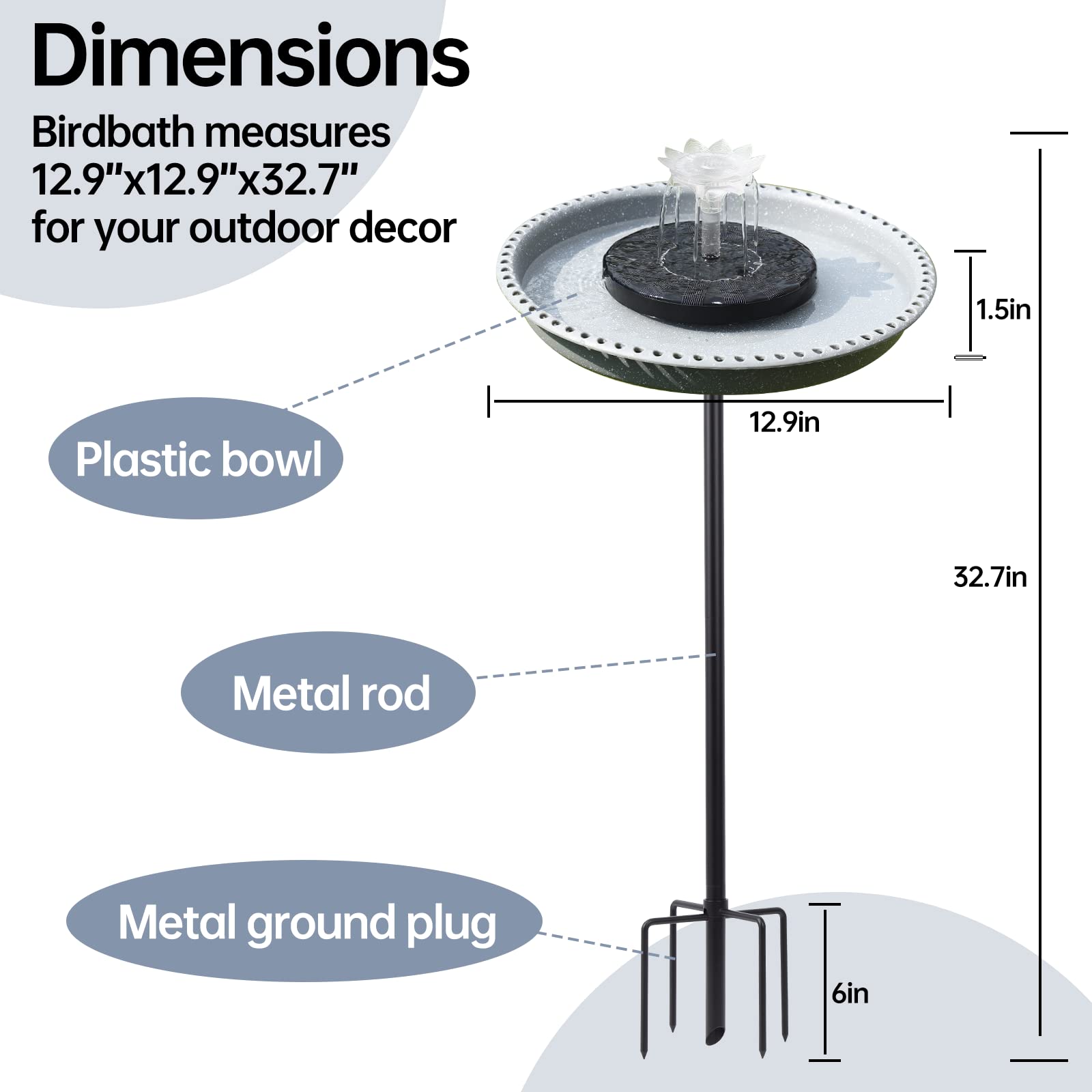 Feemiyo scale comparison in garden setting showing size and easy backyard placement