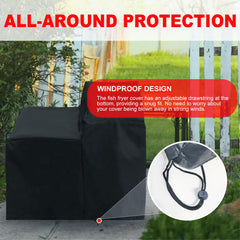 FEIJAZUM side shelf chimney opening with hook-and-loop for access