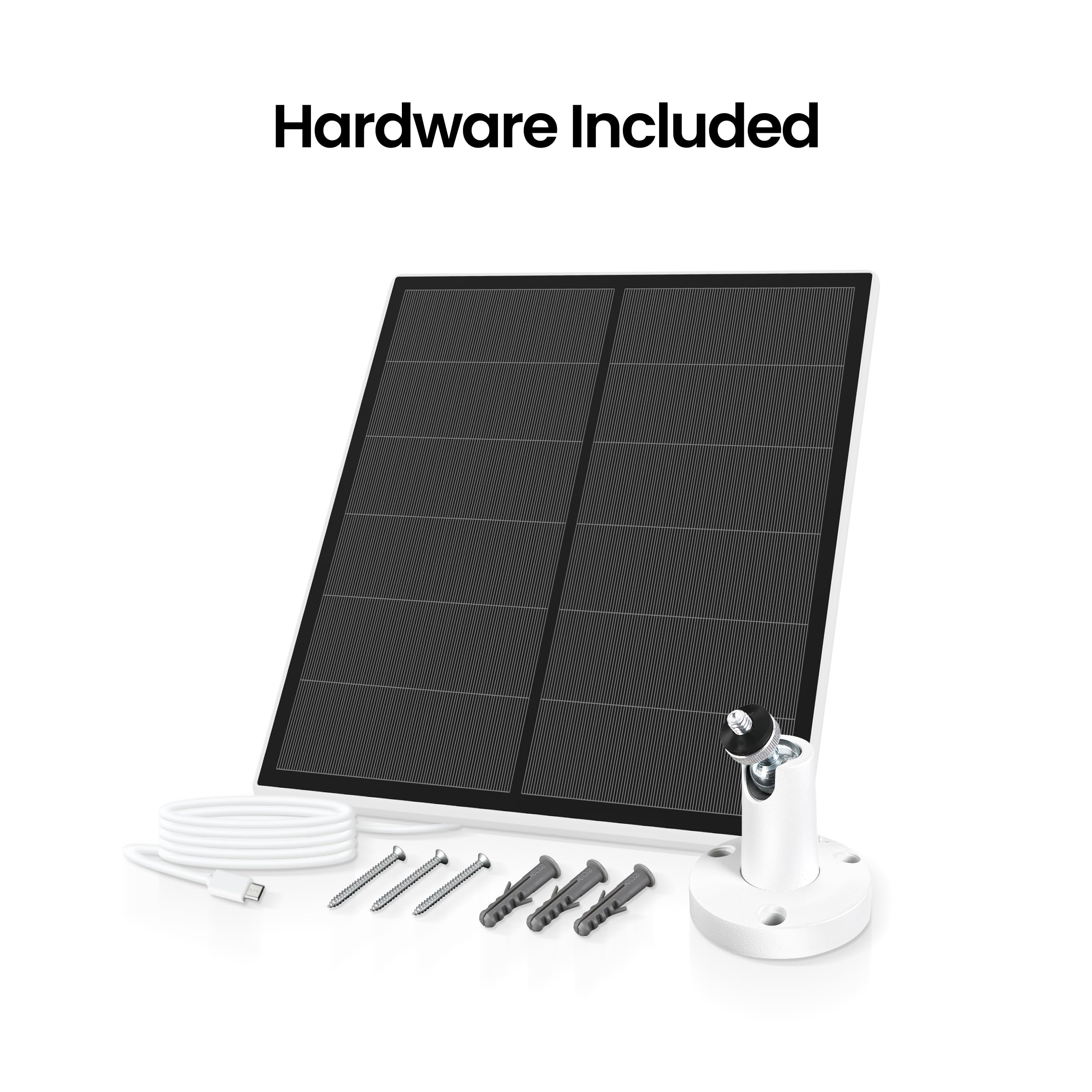 Feit Electric solar panel connected to outdoor camera keeping battery topped off