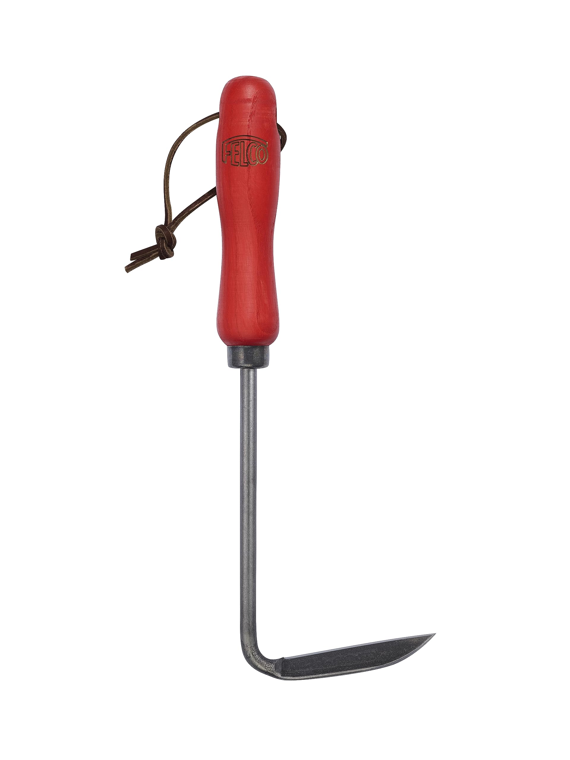FELCO 421 front view weeder showing angled head and ash handle for precise weeding
