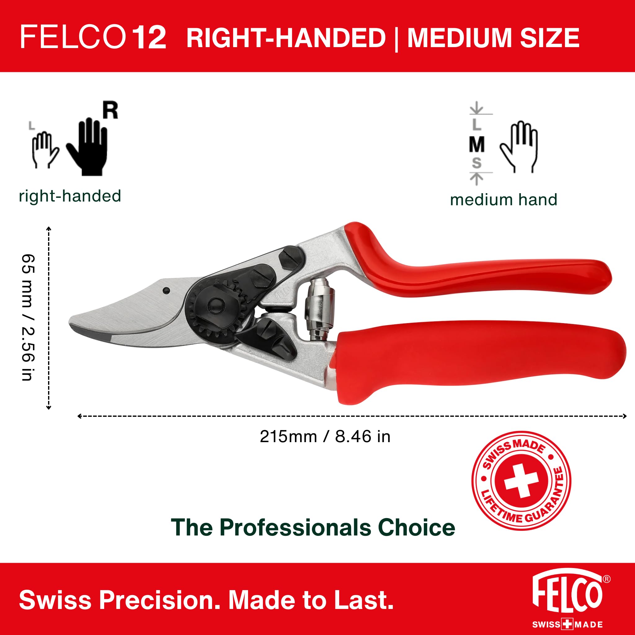 FELCO F-12 alloy steel blade close-up for precise, clean garden cuts