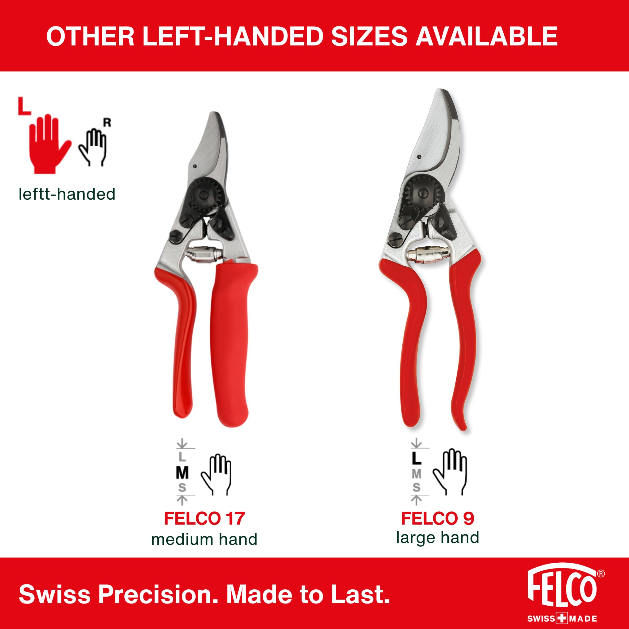 FELCO F16 showing anvil and bypass blades illustrating clean cutting options