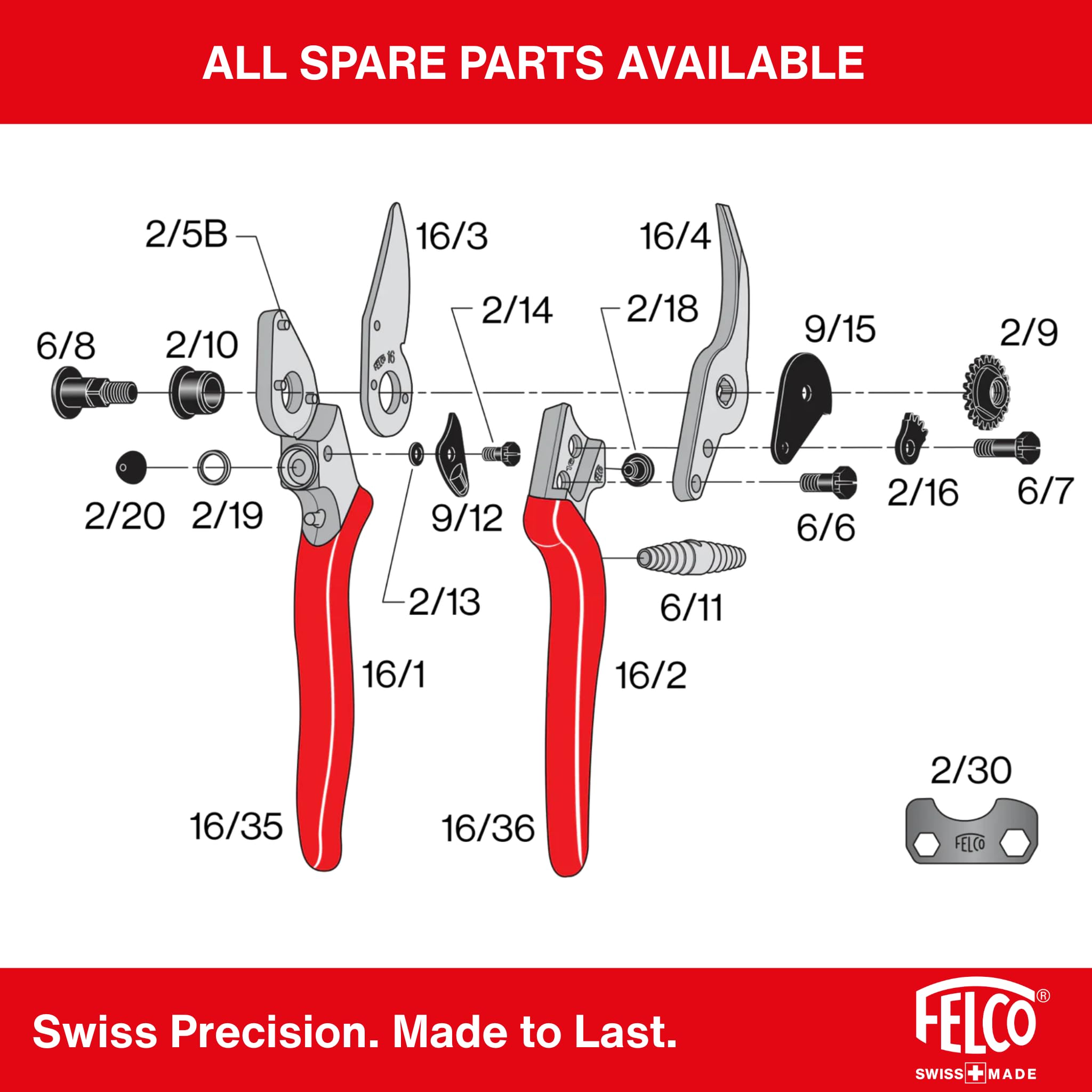 FELCO F16 held in hand demonstrating lightweight 7.7-inch scale and balance