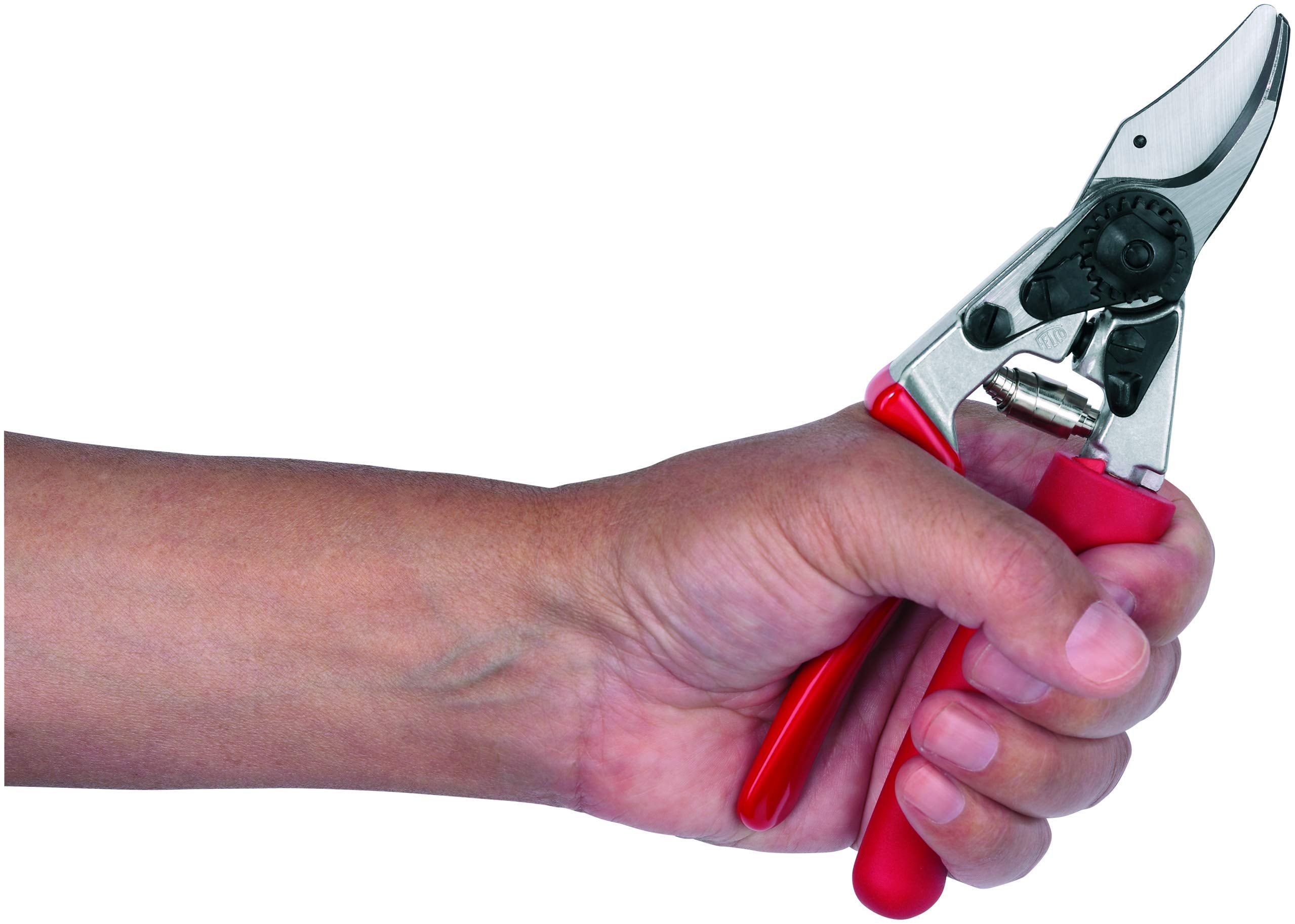 FELCO F17 rubberized grip texture for secure comfortable hold