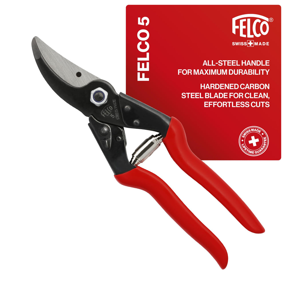 FELCO F5 vista frontal mostrando diseño robusto y control ergonómico