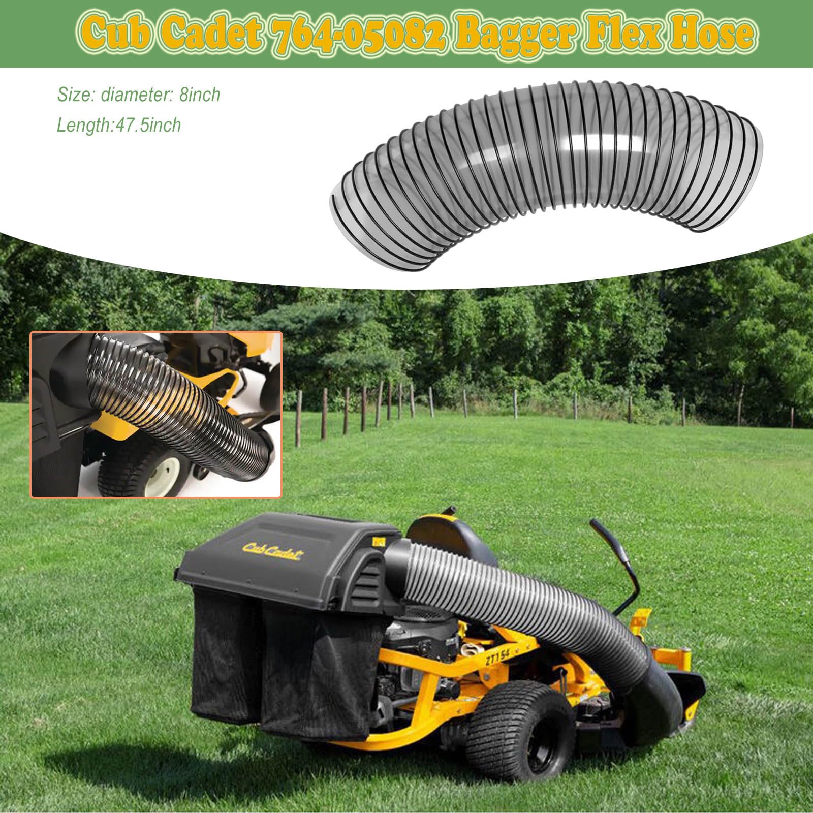 FELHOOD lifestyle image of hose with lawn mower in yard showing practical replacement use