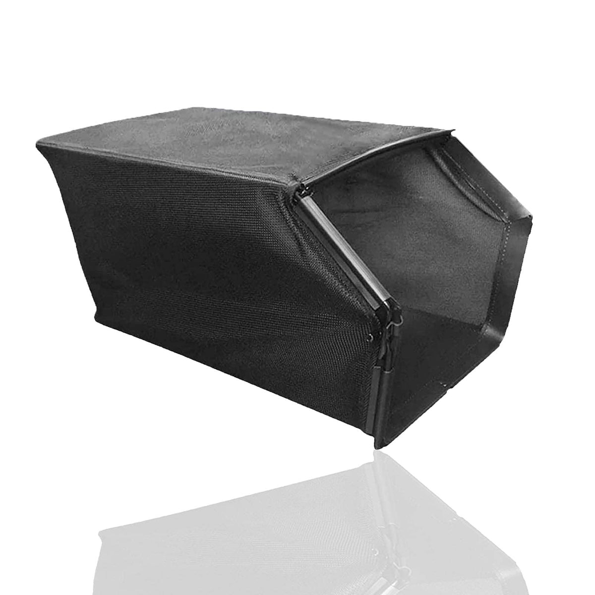 FELHOOD front view of 21-inch replacement grass bag showing full shape and fit benefit