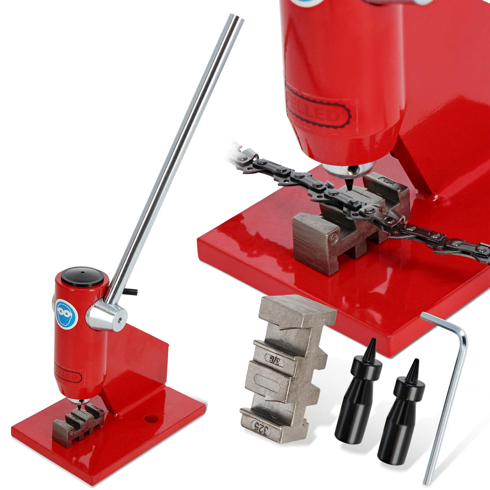 Felled front view mounted on workbench shows secure base and stability benefit