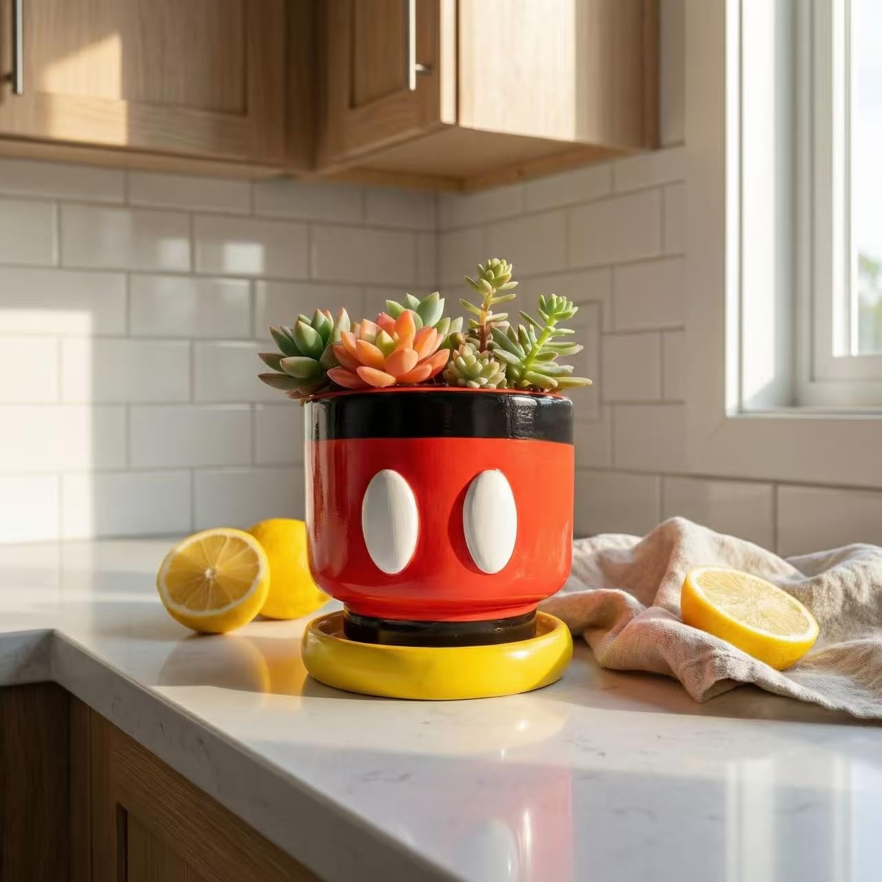 FelyHos planter in office setting brightening workspace and mood