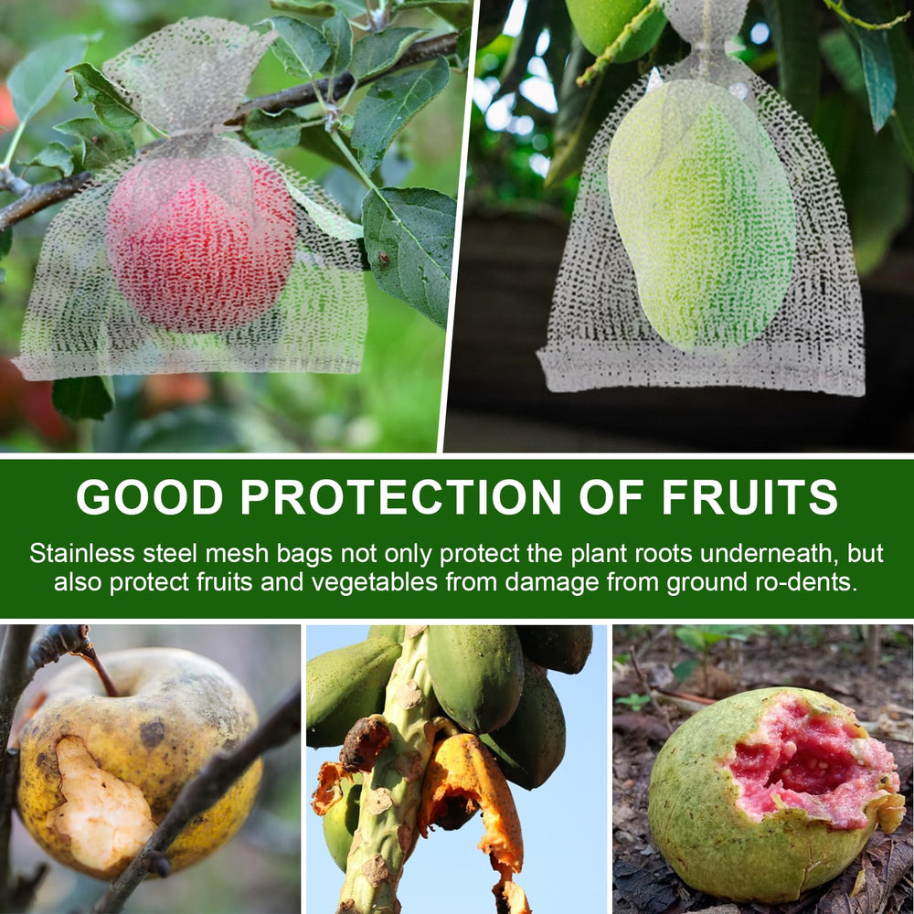 Femitu root guard basket protecting carrots and bulbs from rodents