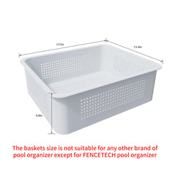 FENCETECH close-up of hollow design vents for fast drainage and ventilation