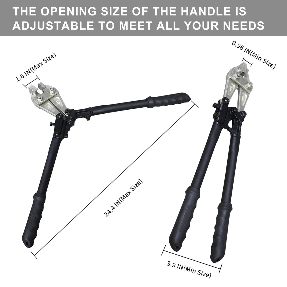 FENCETECH notcher next to ruler to show 18-inch length and portability benefit