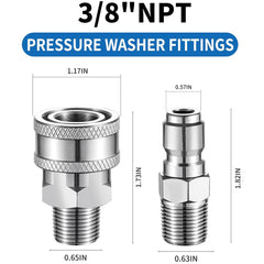 FENG PAI close-up of stainless steel NPT threads, precise fit and strength
