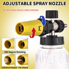 FENG PAI seven nozzle tips laid out to display spray angle options for targeted cleaning