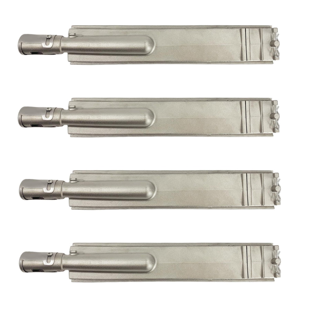 Fenluqi front view of four stainless steel burners showing fit for Bull grills and durability