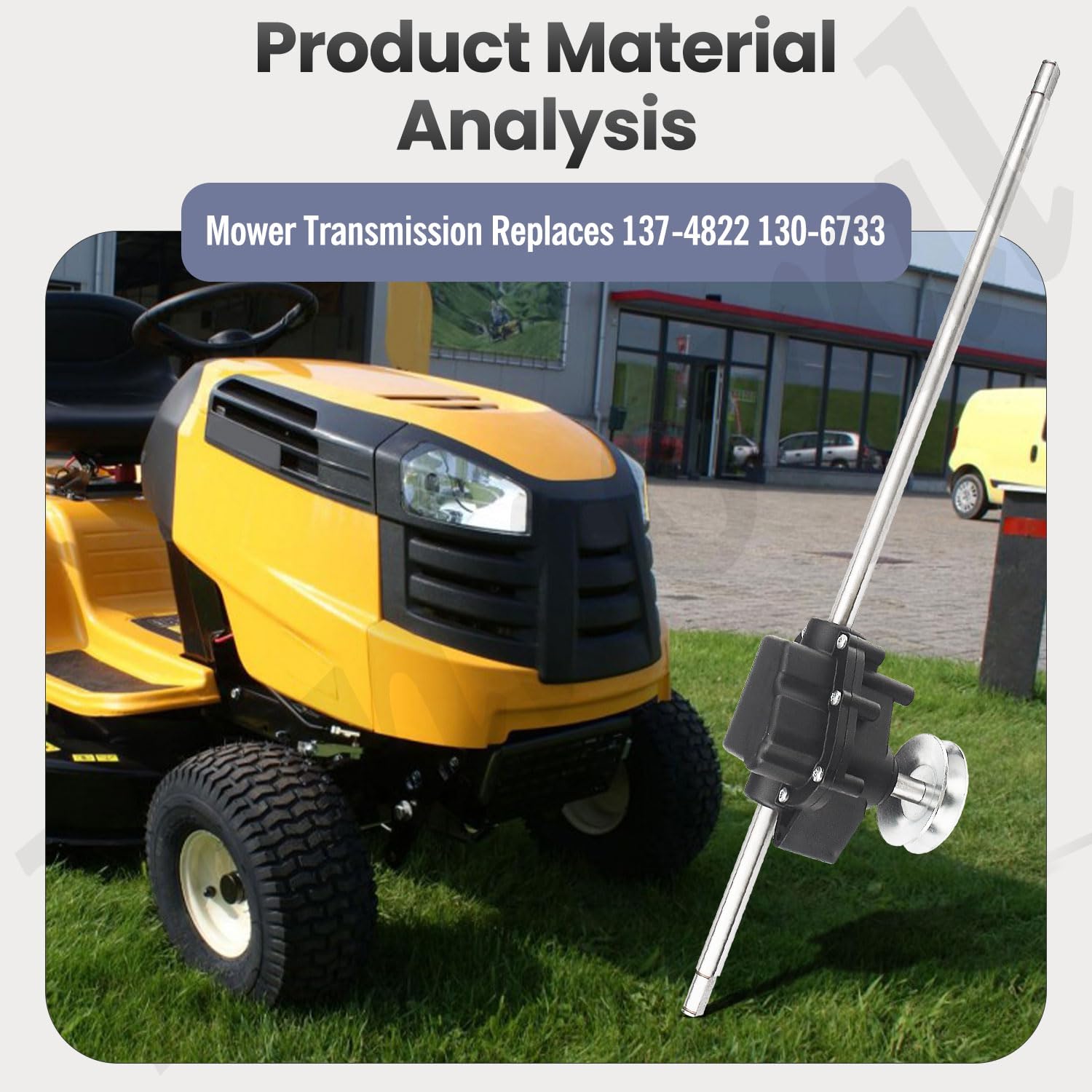 Fennoral transmission installed in a Toro mower showing restored front-wheel drive performance