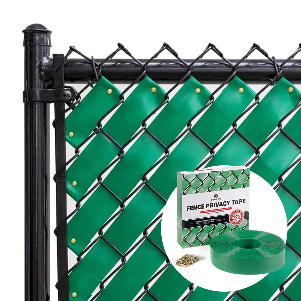Fenpro opacity comparison showing emerald green screening effectiveness