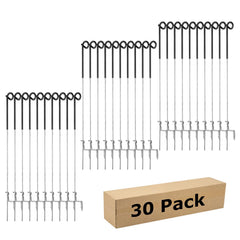FENSMILE front view of 30-post pack showing organized stakes and benefits