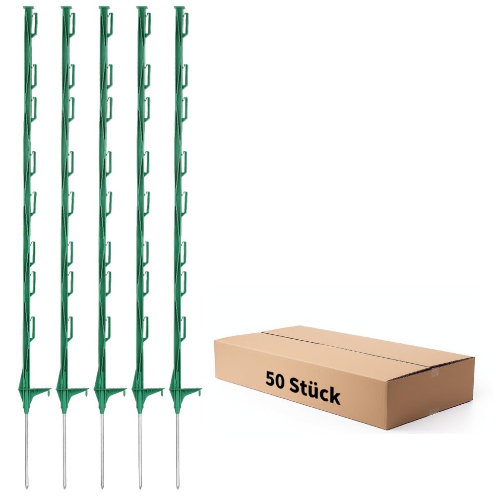FENSMILE front view pack of 50 posts shows durable posts and quick setup