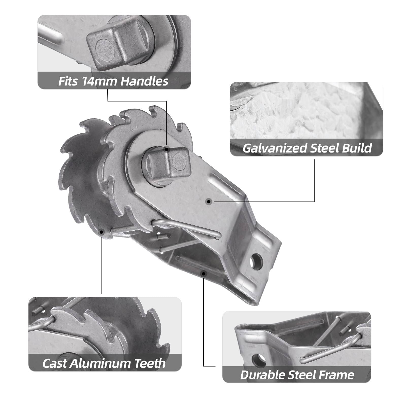 FENSMILE removable handle detail, shows ergonomic leverage advantage