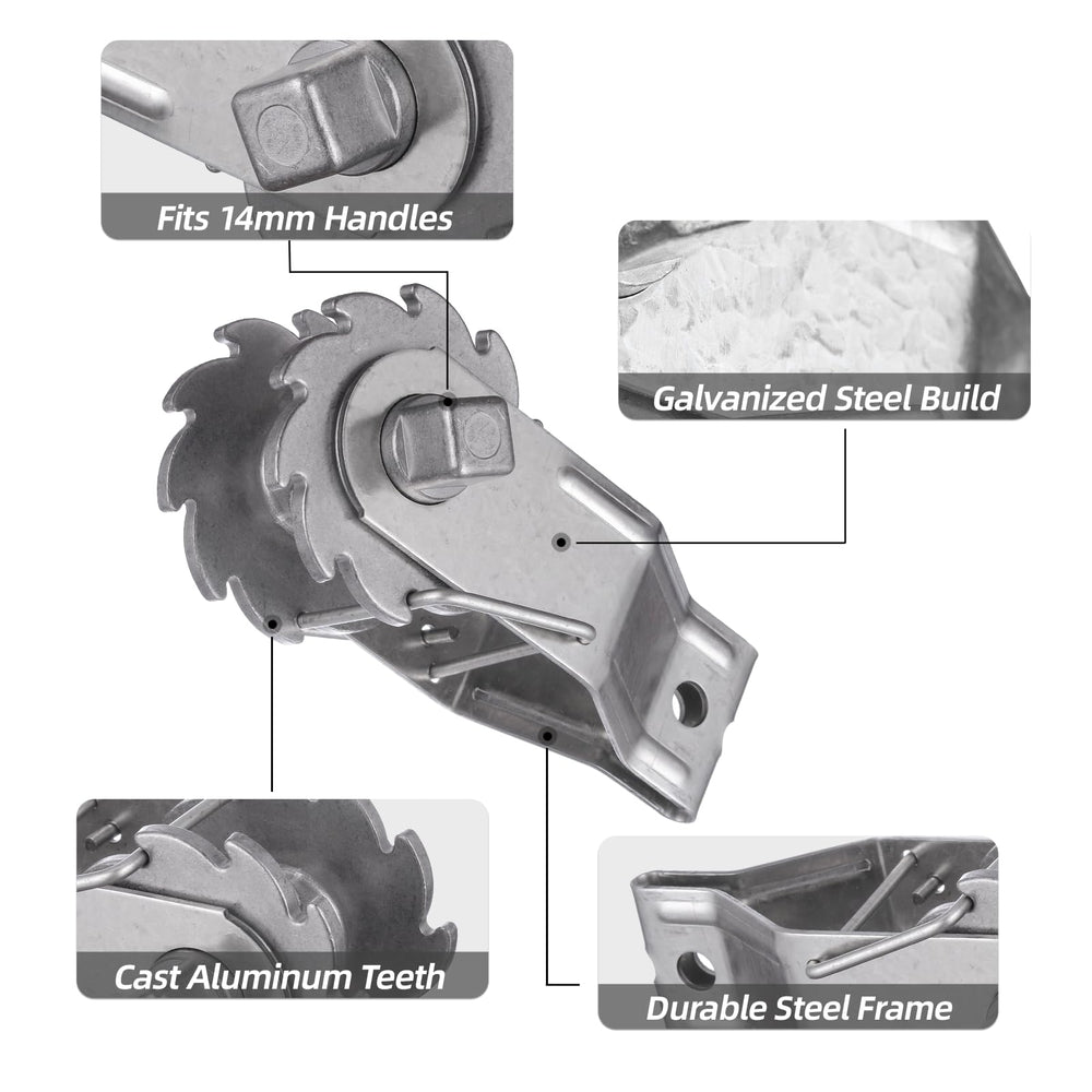 FENSMILE removable handle detail, shows ergonomic leverage advantage