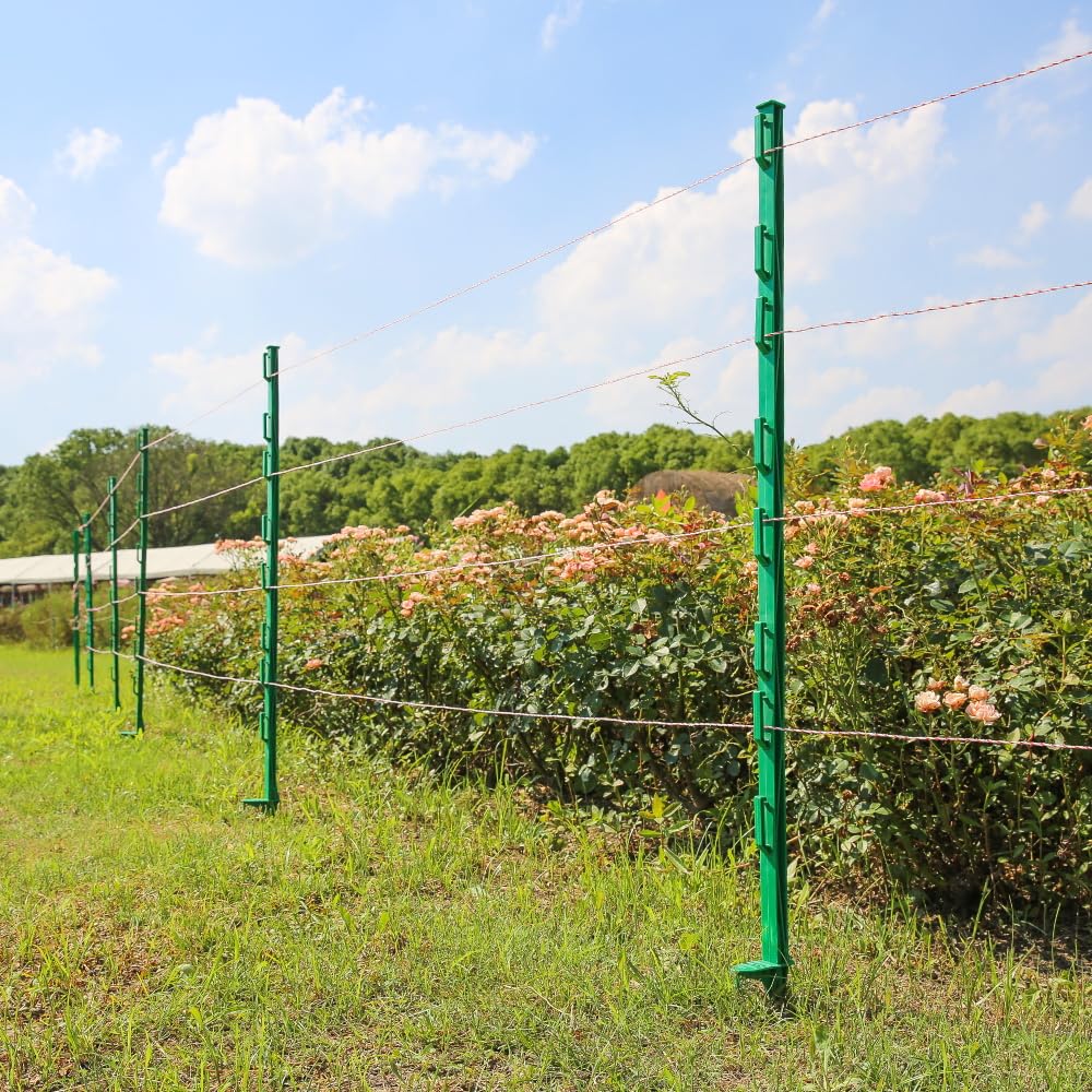 FENSMILE posts installed around garden demonstrating practical protection