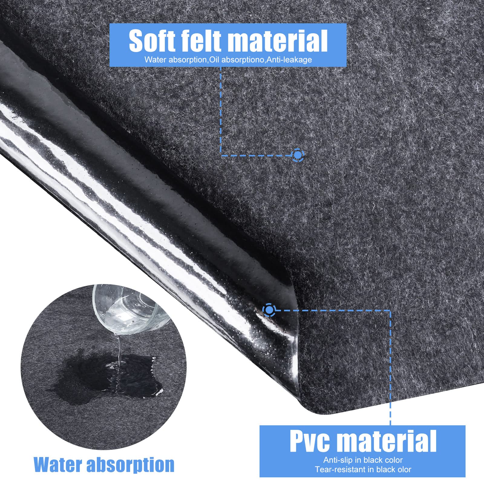 FENXAM mat placed under inflatable tub for cushioning benefit