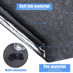 FENXAM mat placed under inflatable tub for cushioning benefit
