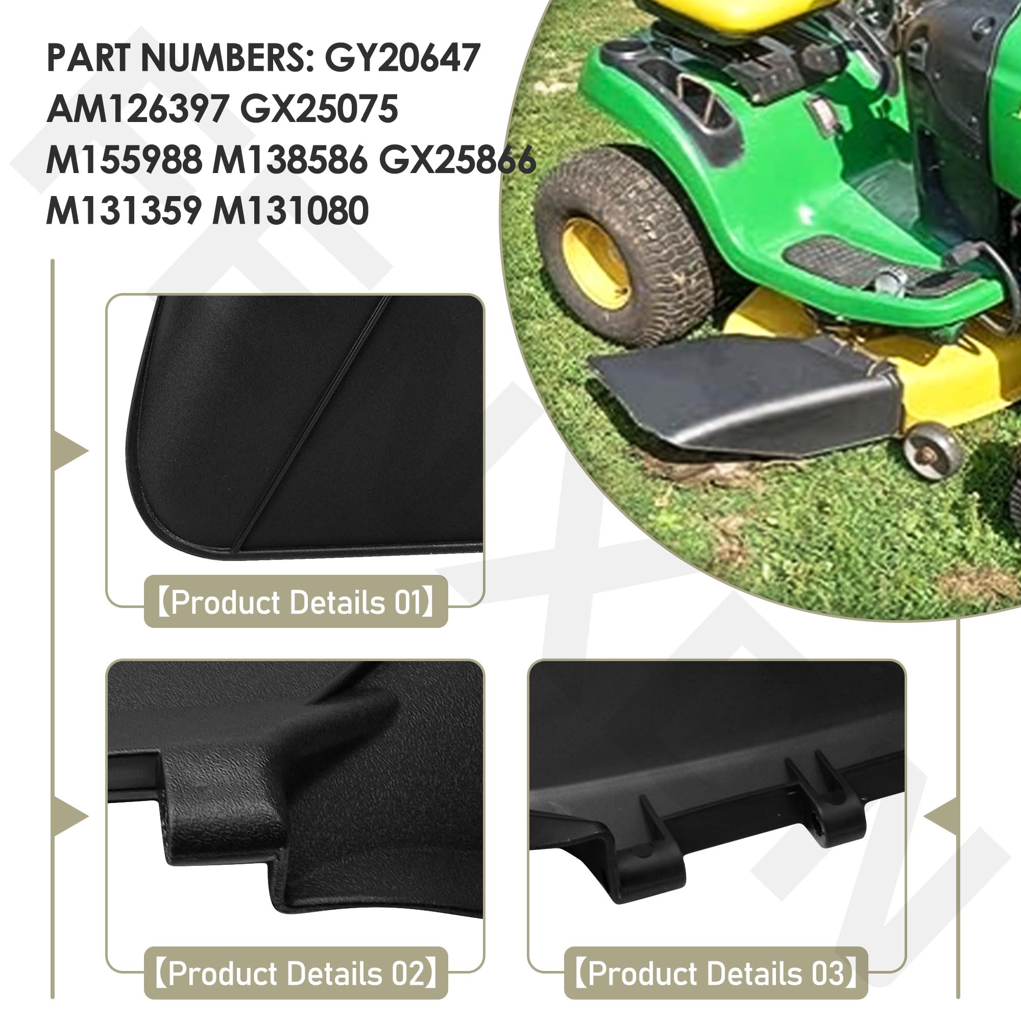 FENXDN chute cover hardware kit laid out for quick installation