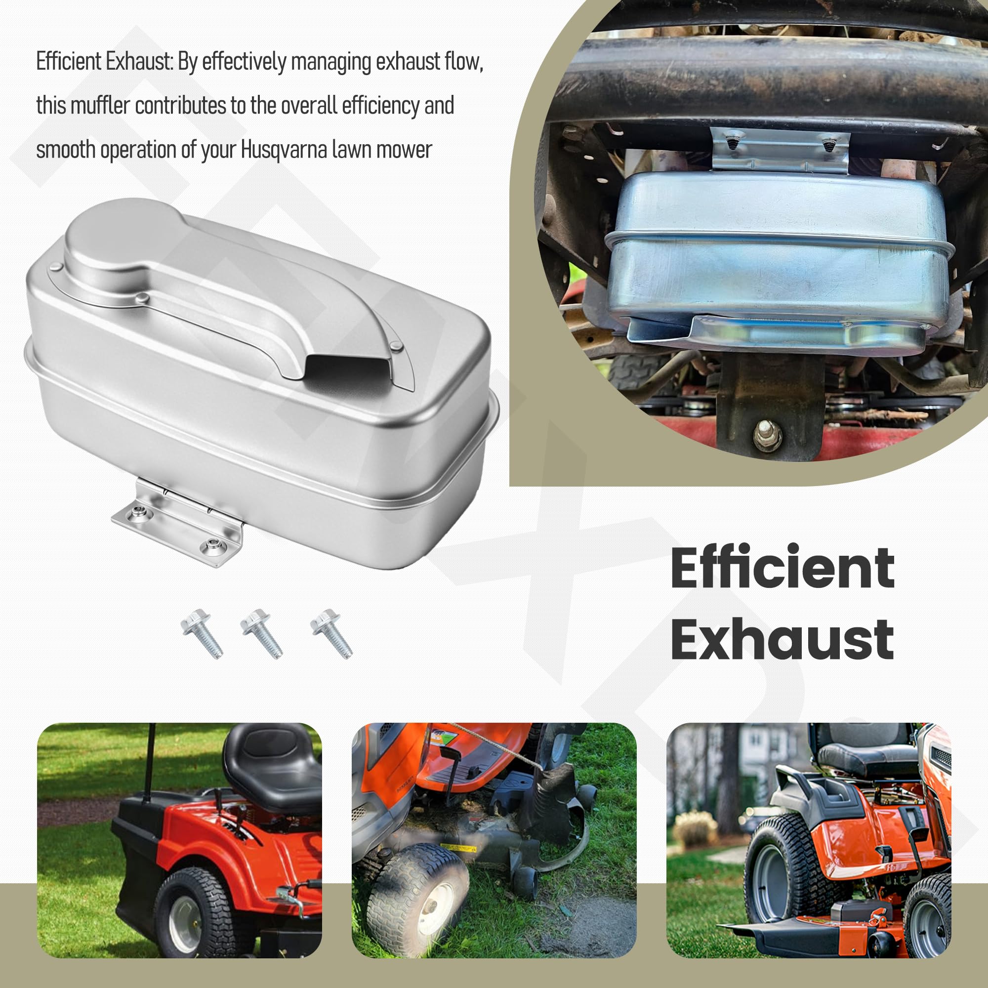 FENXDN muffler close-up welds emphasizing durable construction benefit
