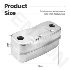 FENXDN muffler side profile illustrating compact design benefit