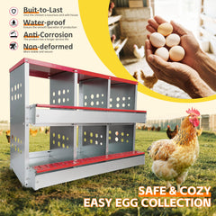 FEOKUMO interior sloped bay close-up protecting eggs and reducing breakage