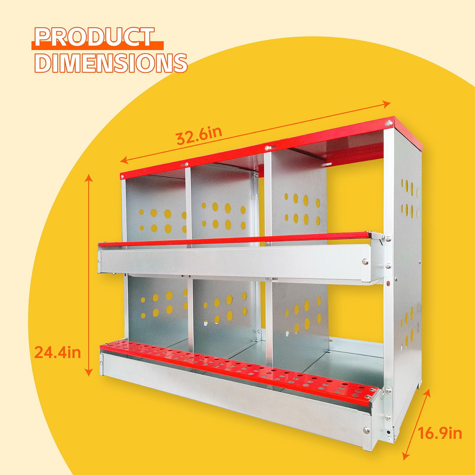 FEOKUMO top access lid open for easy egg retrieval and maintenance
