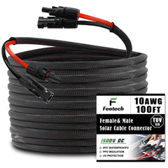 Feotech front packaging showing cable kit and connectors with clear benefit