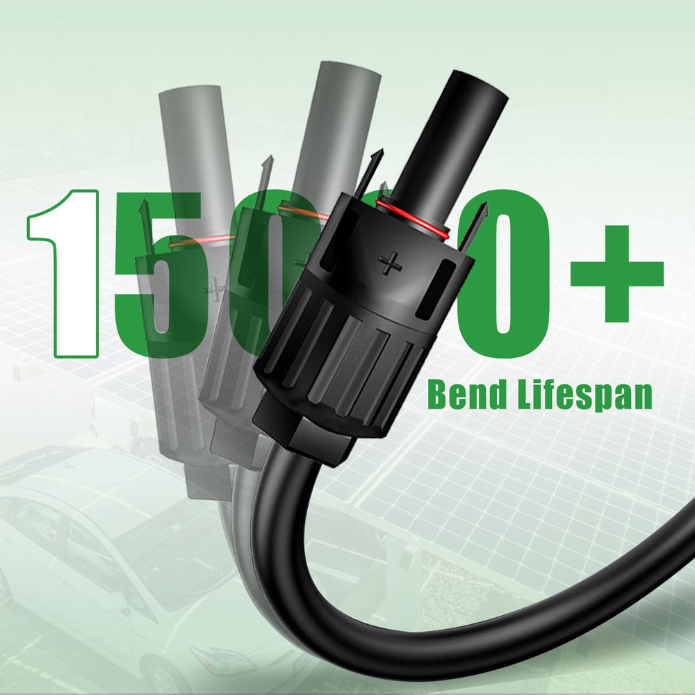 Feotech 20-foot cable laid out for scale beside ruler, easy length planning benefit
